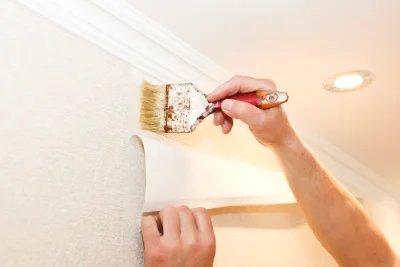 Pose de papier peint aux Herbiers — revêtements muraux et toiles de verre